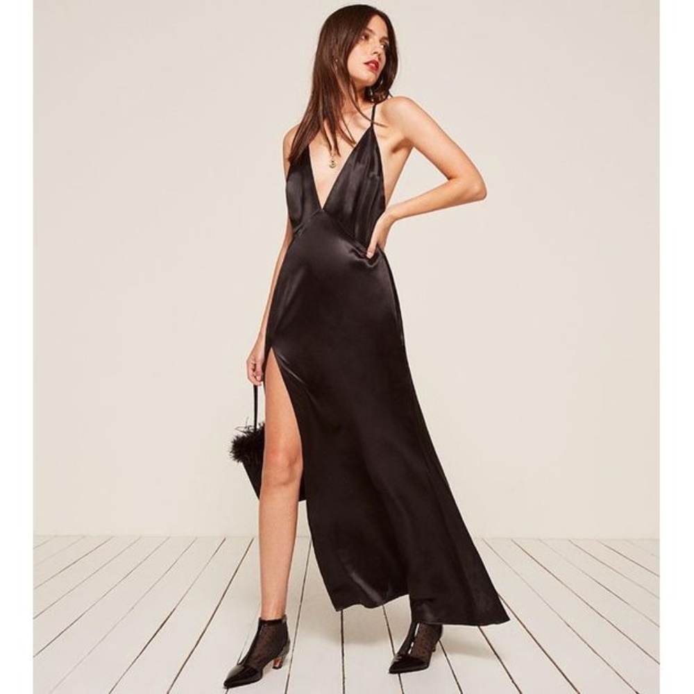 New REFORMATION Amante silk slip dress XS